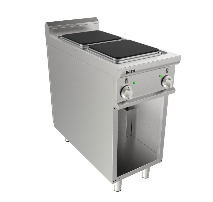 Elektrisch fornuis open onderbouw 2 platen