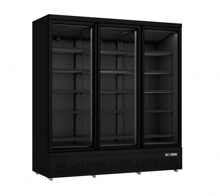 Kühlschrank mit 3 Glastüren GTK-1530 S Pro - Gastrokühlschrank für die Gastronomie