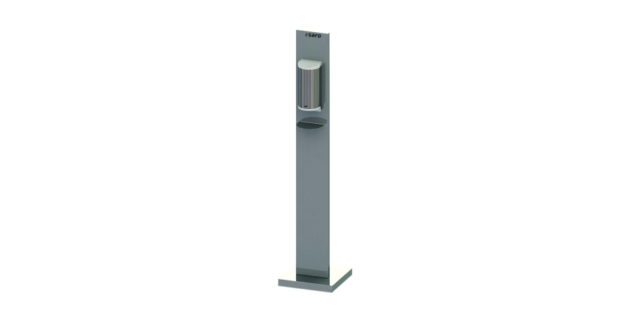 Desinfectie dispenser staand model roestvrij staal