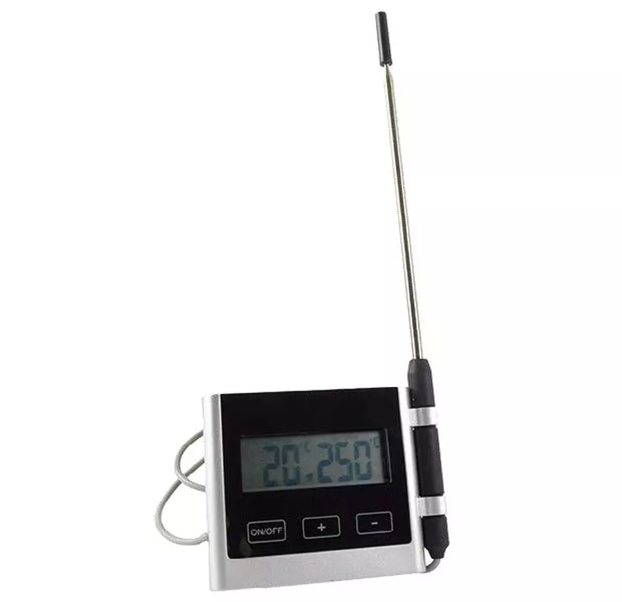 Digitales Thermometer für Ofen mit Alarm