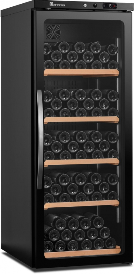 Weinkühlschrank mit Glastür | B 600 x T 700 x H 1500 mm