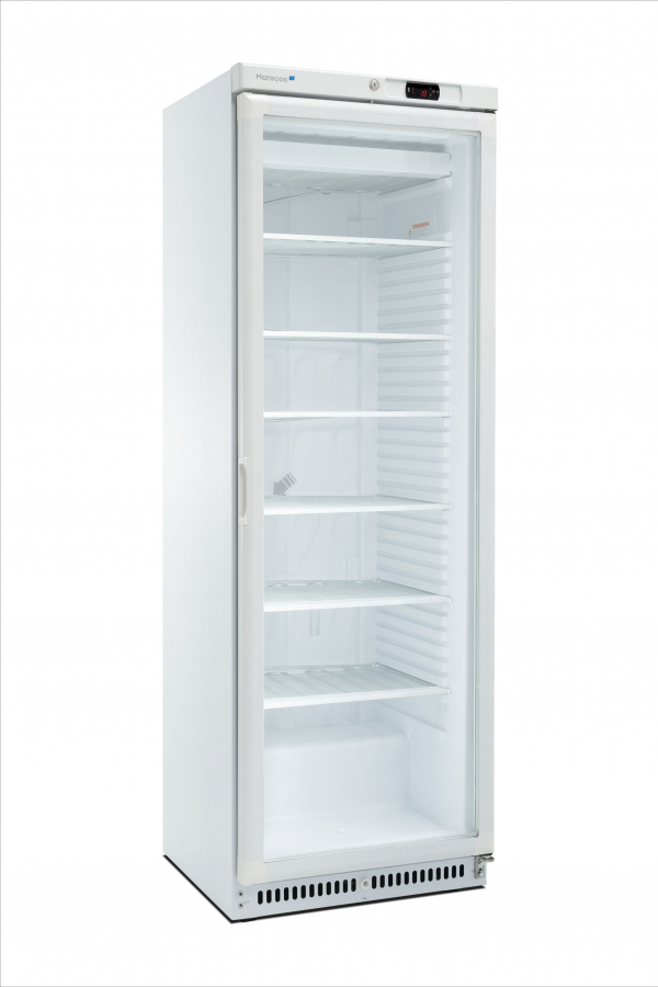 Tiefkühlschrank mit Glastür weiß ACE 430 CS PV - Gastrokühlung für Profis
