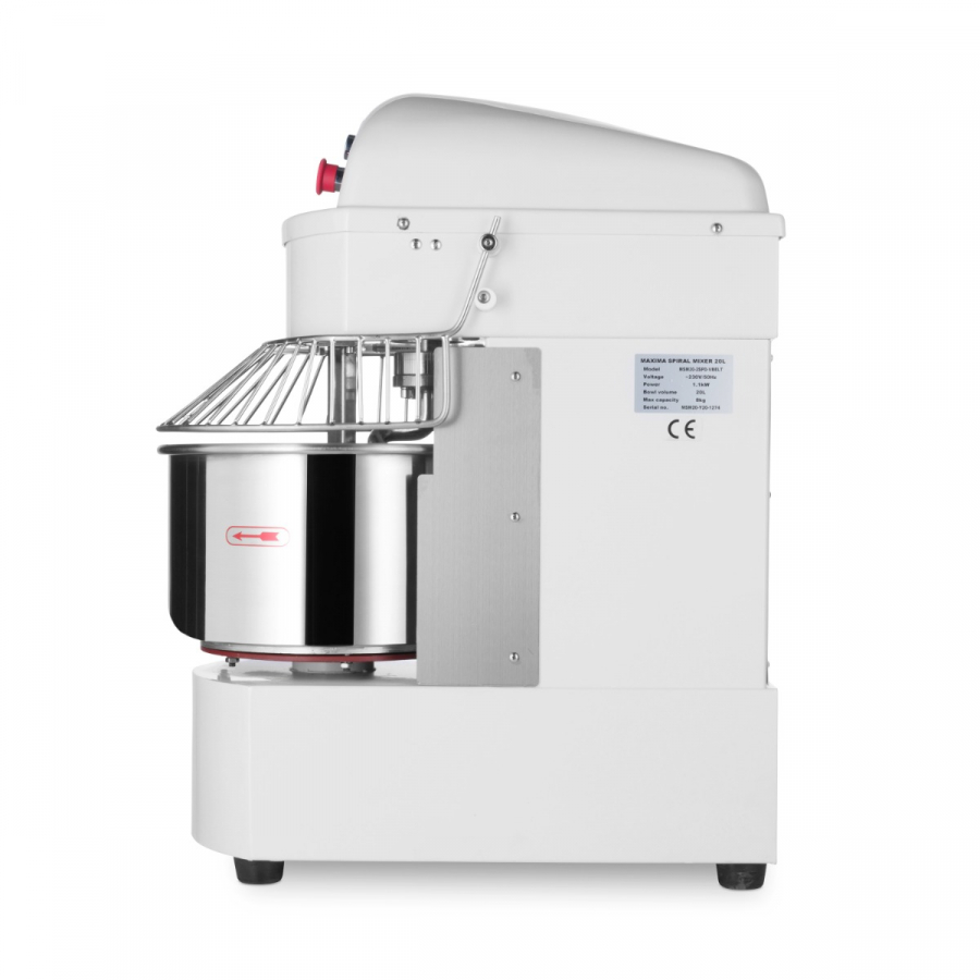 Teigmaschine - 20L - 13kg Teig - 2 Geschwindigkeiten Teigmaschine - 20L - 13kg Teig - 2 Geschwindigkeiten