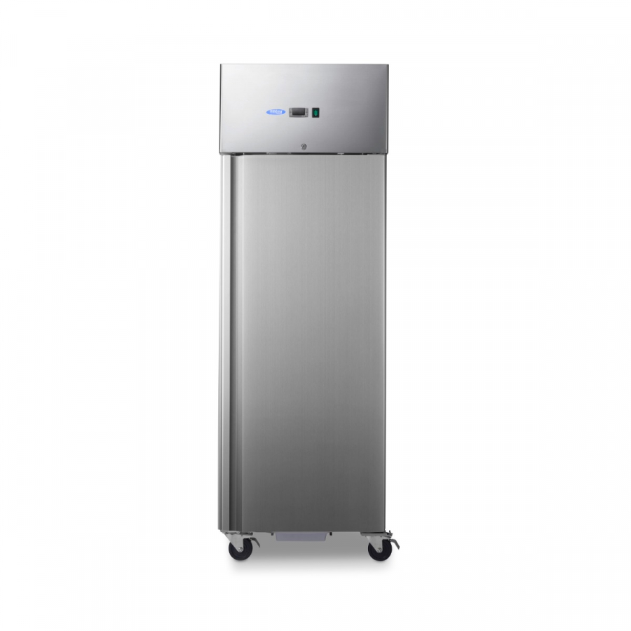 Gastro Kühlschrank - 700 l - 3 Einstellbare Regale (2/1 GN) - auf Rädern - Rostfreier Stahl