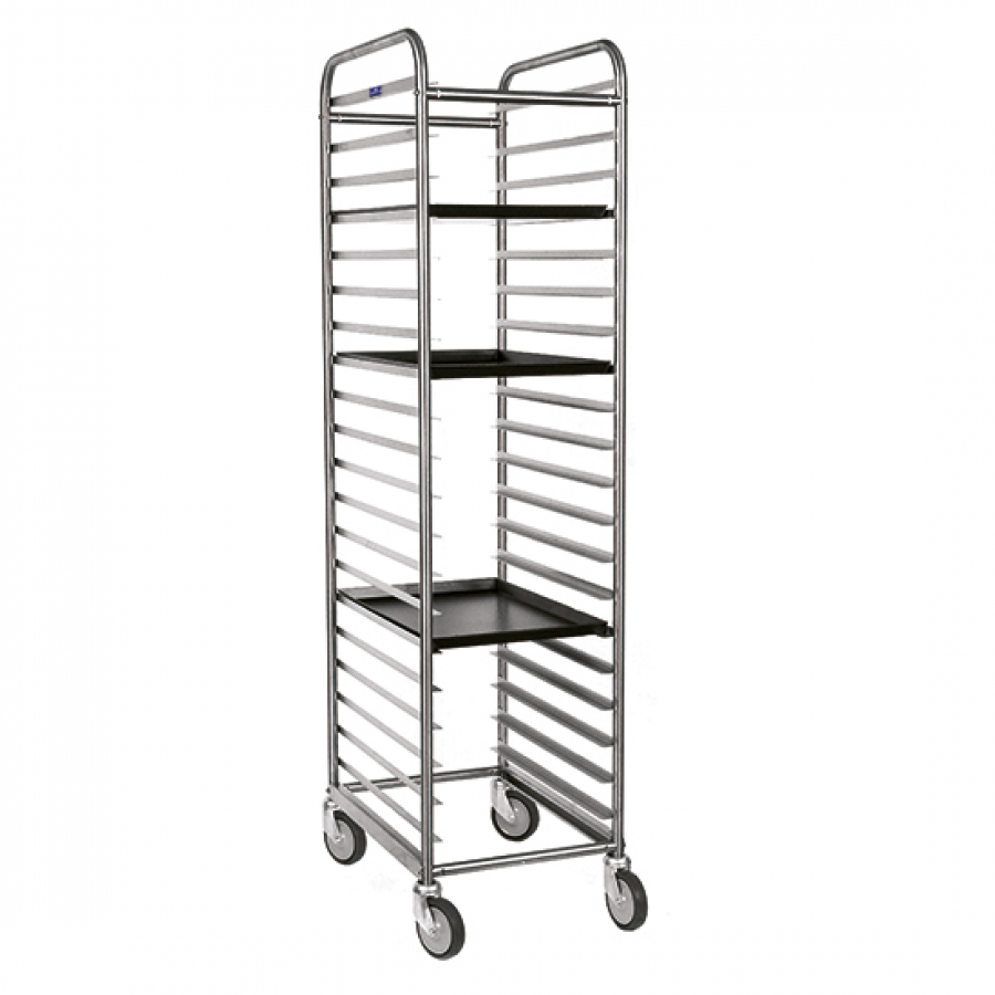 Wagen voor 20x 600x400 mm En platen H 75 mm - Gastrohot