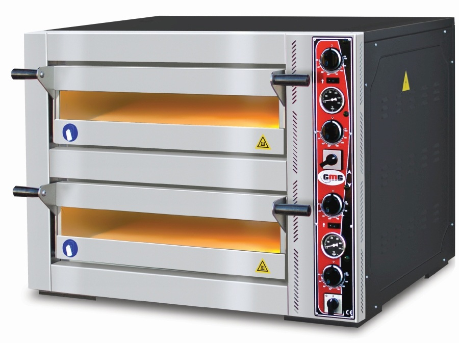Pizzaofen elektrisch | 4+4x Ø30cm | 10kW Pizzaofen elektrisch | 4+4x Ø30cm | 10kW