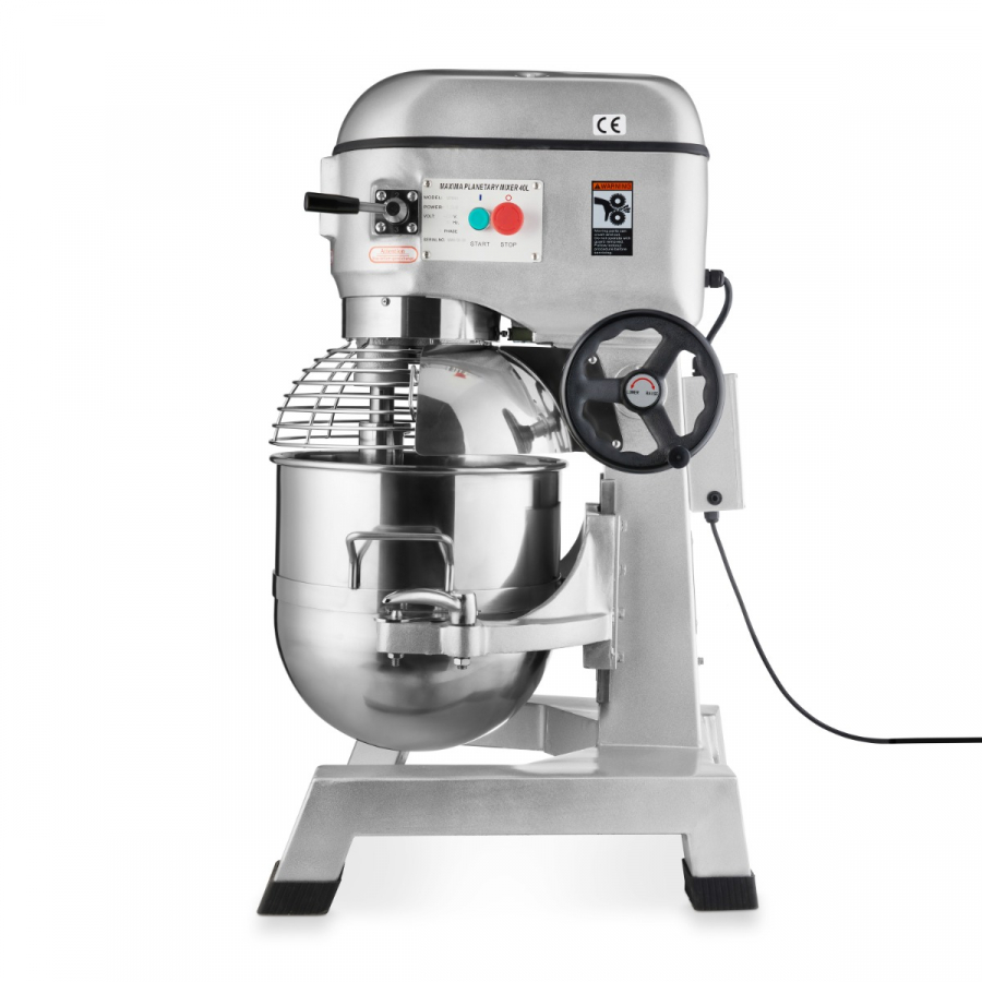 Planeetmengmachine 40L roestvrijstalen ketel 3 snelheden 630x620x1011 mm