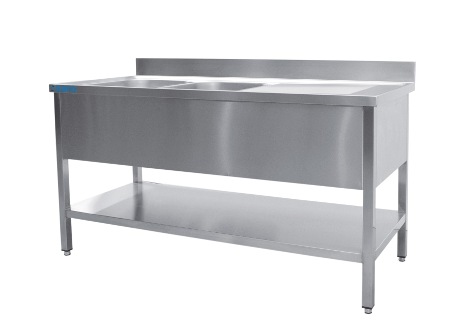Spültisch 2 Becken links | B 2000 x T 700