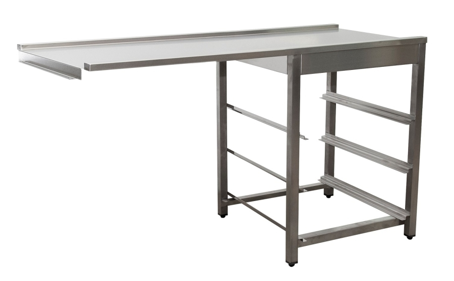 Aflauftafel voor vaatwasser links 1600mm