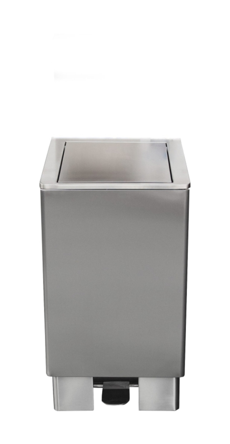 Edelstahlmülleimer 60 Liter