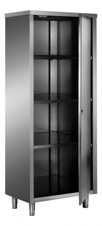 Edelstahl-Lagerschrank mit 1 Flügeltür 500x600 AISI 430