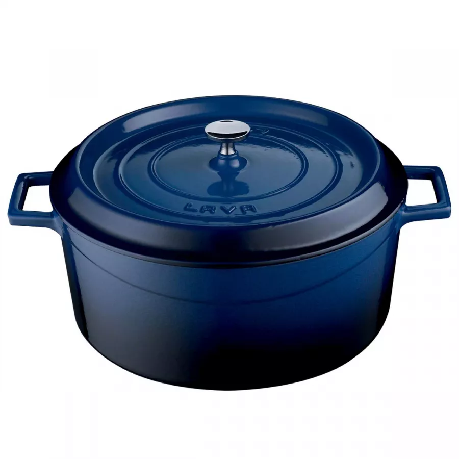 Lava Gusseisen Casserole Ø28 Blau