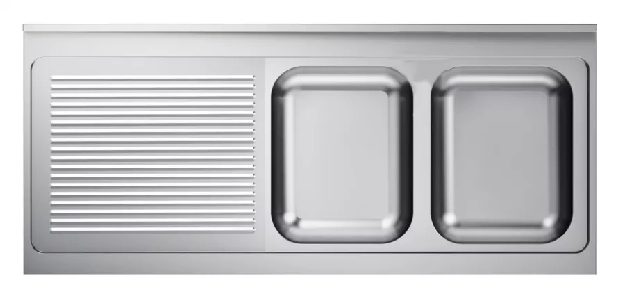 600 Spültischplatte 2 Rechts 2000