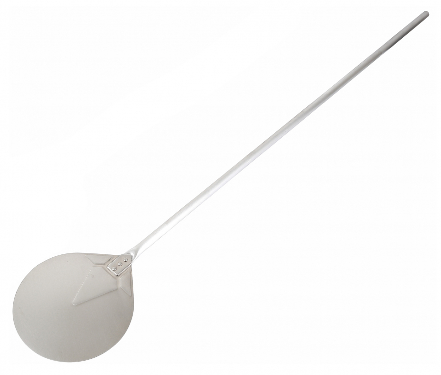 RVS Pizzaschep Rond Vlak 23-142