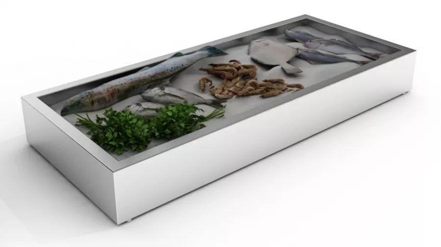 Gemahlenes Eis Behälter Aufbau 4/1 Gn