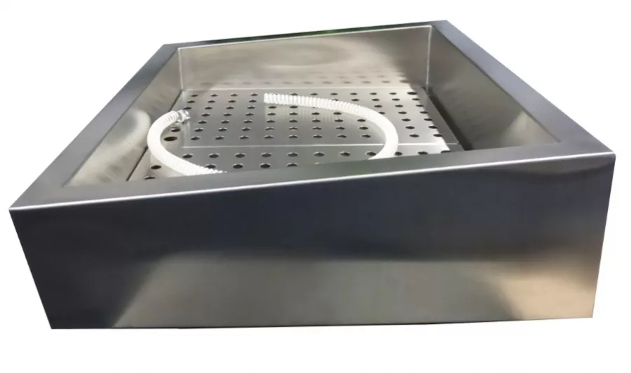 Gemahlenes Eis Behälter Schief 2/1 Gn Aisi 304