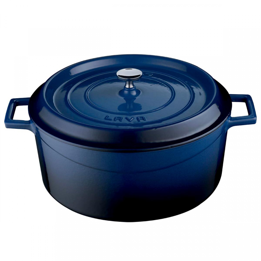 Lava Gusseisen Casserole Ø28 Blau