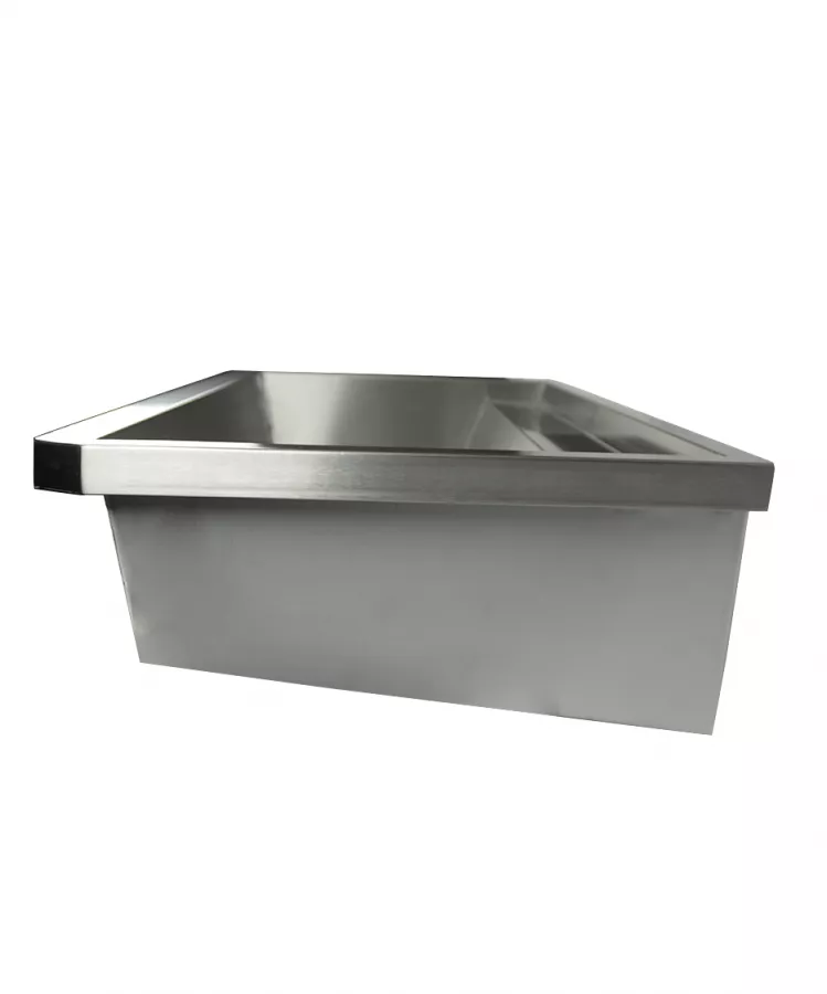 Edelstahl Waschbecken 1200 mm mit 2 Ablasshähnen Edelstahl Waschbecken 1200 mm mit 2 Ablasshähnen