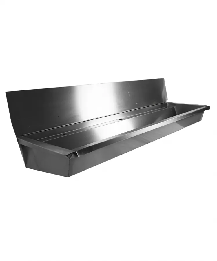 Edelstahl Waschbecken 1800 mm – Mit 3 Ablasshähnen Edelstahl Waschbecken 1800 mm – Mit 3 Ablasshähnen