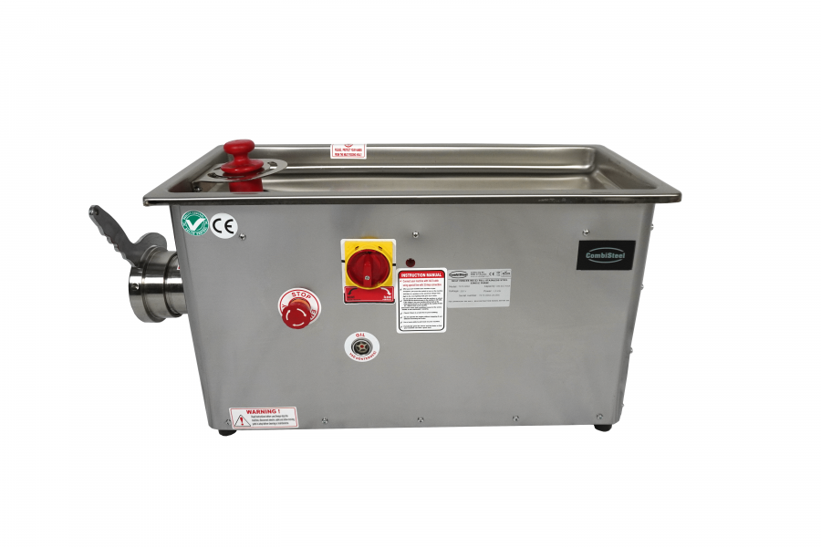 Fleischwolf 32, 750 kg/h, Edelstahl, 3 kW, 400 V, fester Kopf