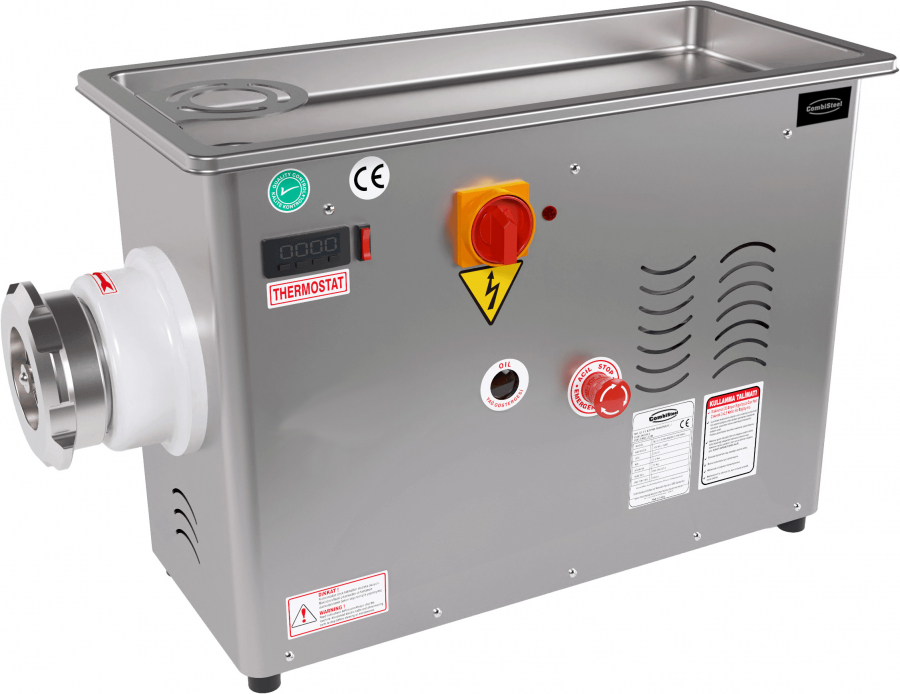 Fleischwolf 32, 750 kg/h, Edelstahl, 3 kW, 400 V, gekühlter Kopf