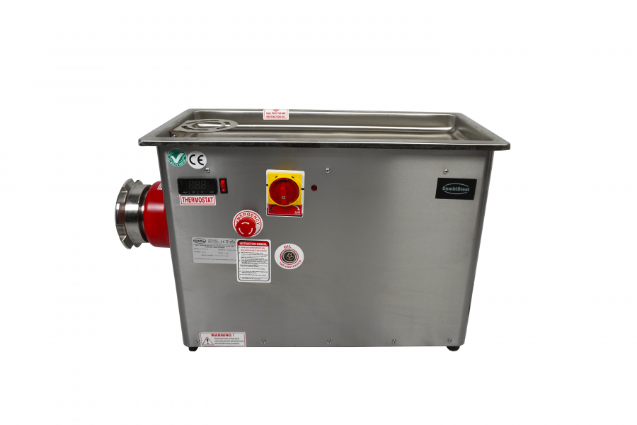 Fleischwolf 32, 750 kg/h, Edelstahl, 3 kW, 400 V, gekühlter Kopf