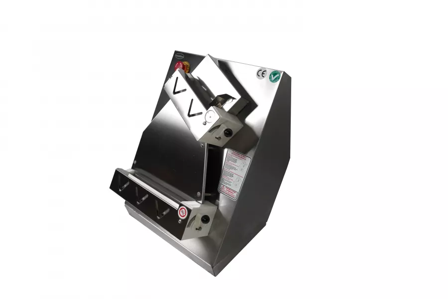 Teigausroller 40 cm – Edelstahl, Drehknopf-Bedienung, 4 mm einstellbar