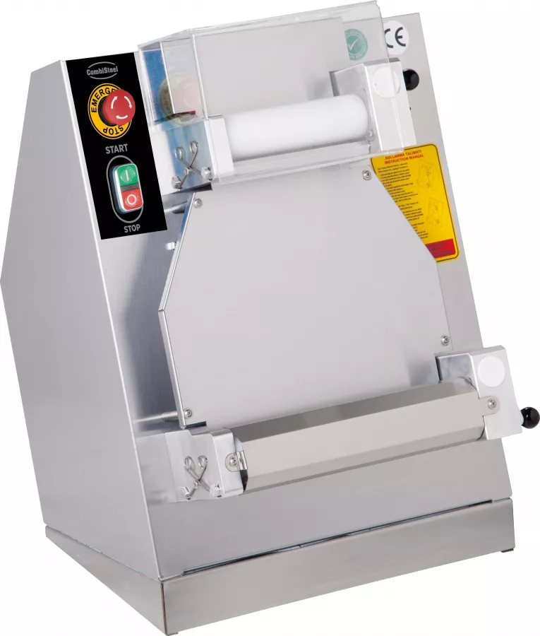 Teigausroller 40 cm gerade – Edelstahl, gleichmäßige Walzenführung, 4 mm einstellbar