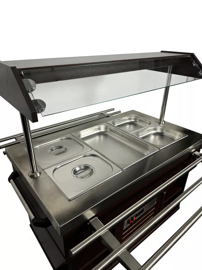 Gekühltes Buffet GN 3/1 – Mahagoni-Design, 0,35 kW Gekühltes Buffet GN 3/1 – Mahagoni-Design, 0,35 kW