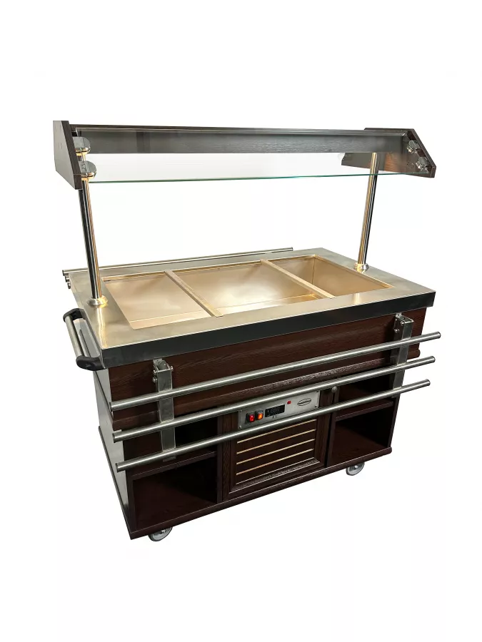 Gekühltes Buffet GN 3/1 – Mahagoni-Design, 0,35 kW Gekühltes Buffet GN 3/1 – Mahagoni-Design, 0,35 kW