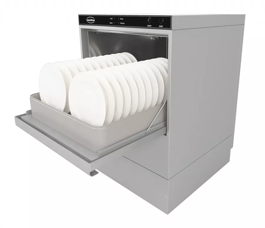 Geschirrspülmaschine – 500×500 mm Korb, 30 Körbe/Stunde, 3,6 kW Geschirrspülmaschine – 500×500 mm Korb, 30 Körbe/Stunde, 3,6 kW