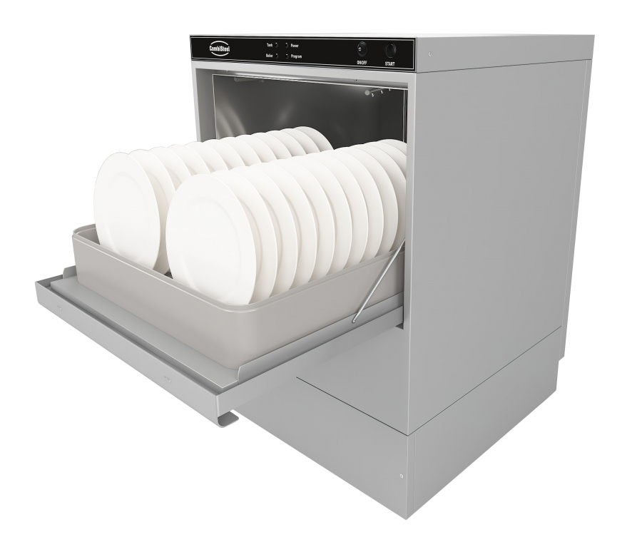 Geschirrspülmaschine ENT 500-230 – mit Abwasserpumpe & Spülmitteldosierer Geschirrspülmaschine ENT 500-230 – mit Abwasserpumpe & Spülmitteldosierer
