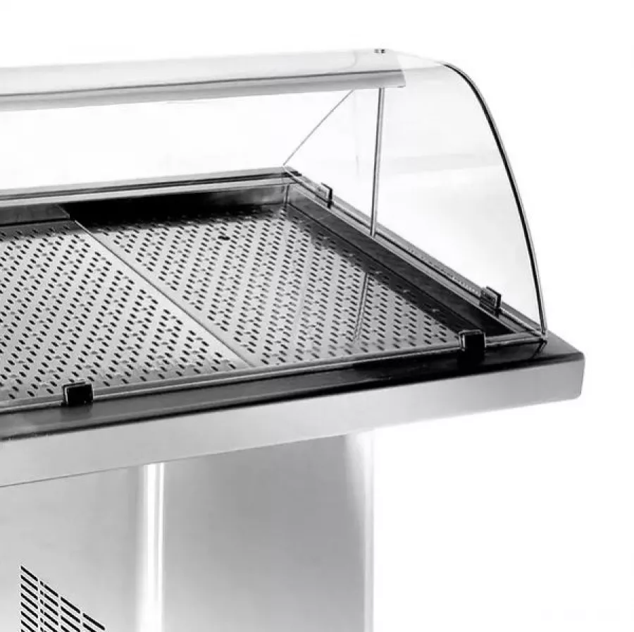 Fischkühlvitrine 1.0 – statische Kühlung, LED, Edelstahl Fischkühlvitrine 1.0 – statische Kühlung, LED, Edelstahl