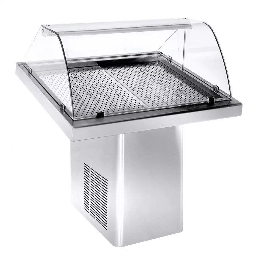 Fischkühlvitrine 1.0 – statische Kühlung, LED, Edelstahl Fischkühlvitrine 1.0 – statische Kühlung, LED, Edelstahl