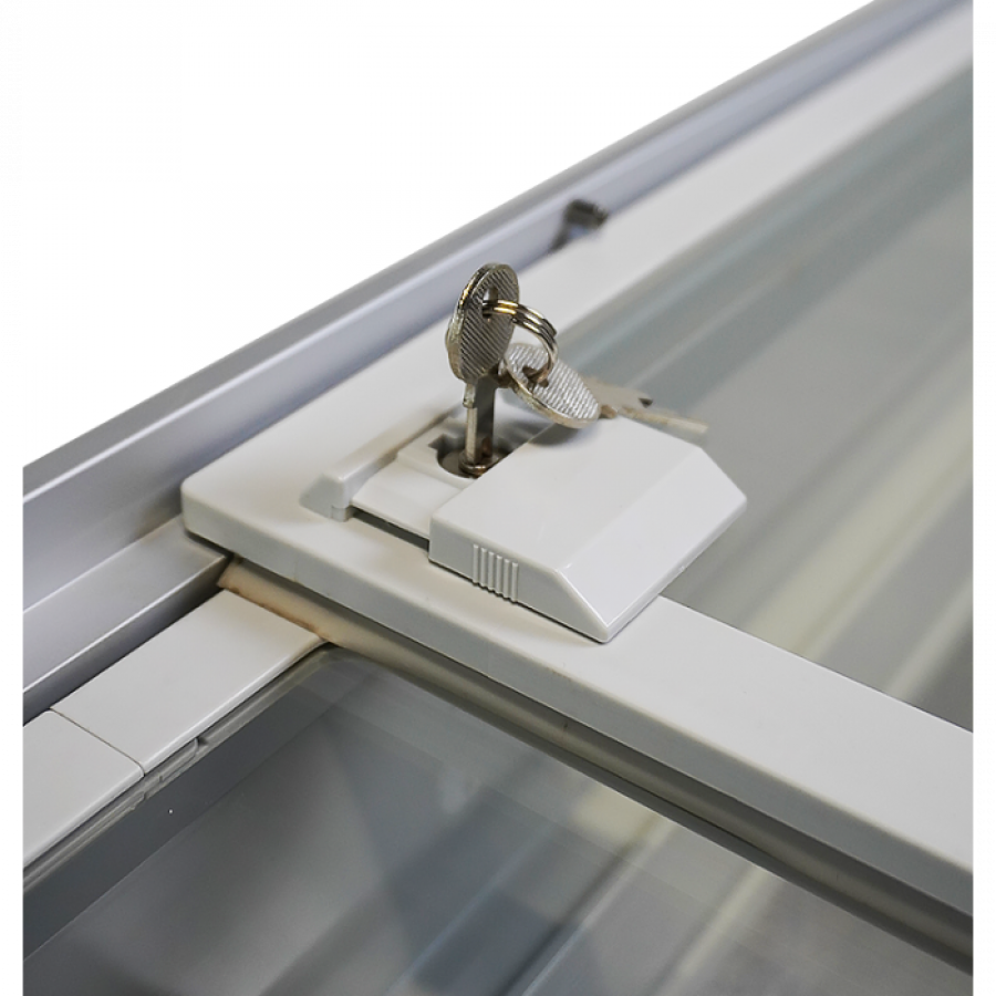 Gefrierschrank Lotte-396 mit Glasdeckel – 396L Kühl- & Gefriertruhe