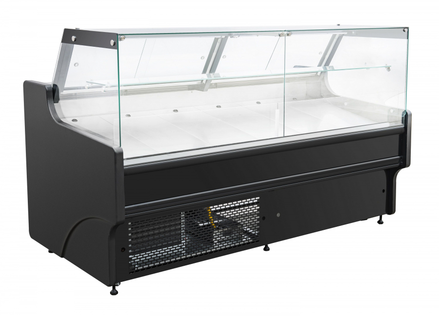 Kühlvitrine 310 l – Umluft – LED – Klappglas Kühlvitrine 310 l – Umluft – LED – Klappglas