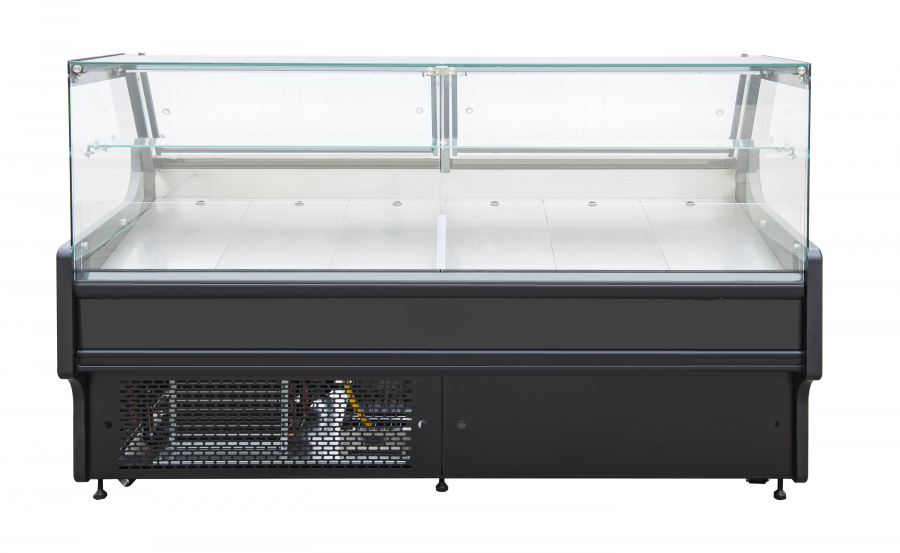 Koelvitrine 370 l – Circulatie – LED – Klapglas & Snack-etage