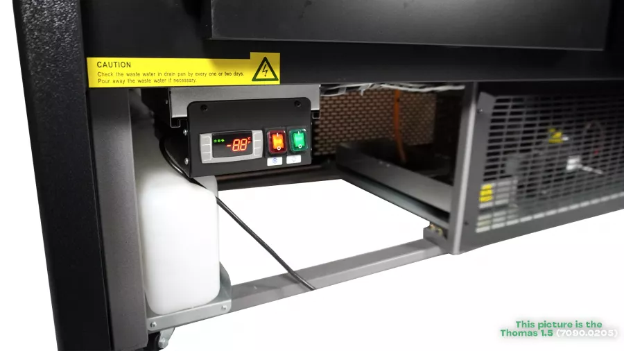 Kühlvitrine 310 l – Umluft – LED – Klappglas