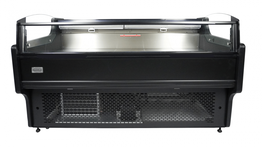 Open koelvitrine 156 l – Circulatie Schwarz/RVS