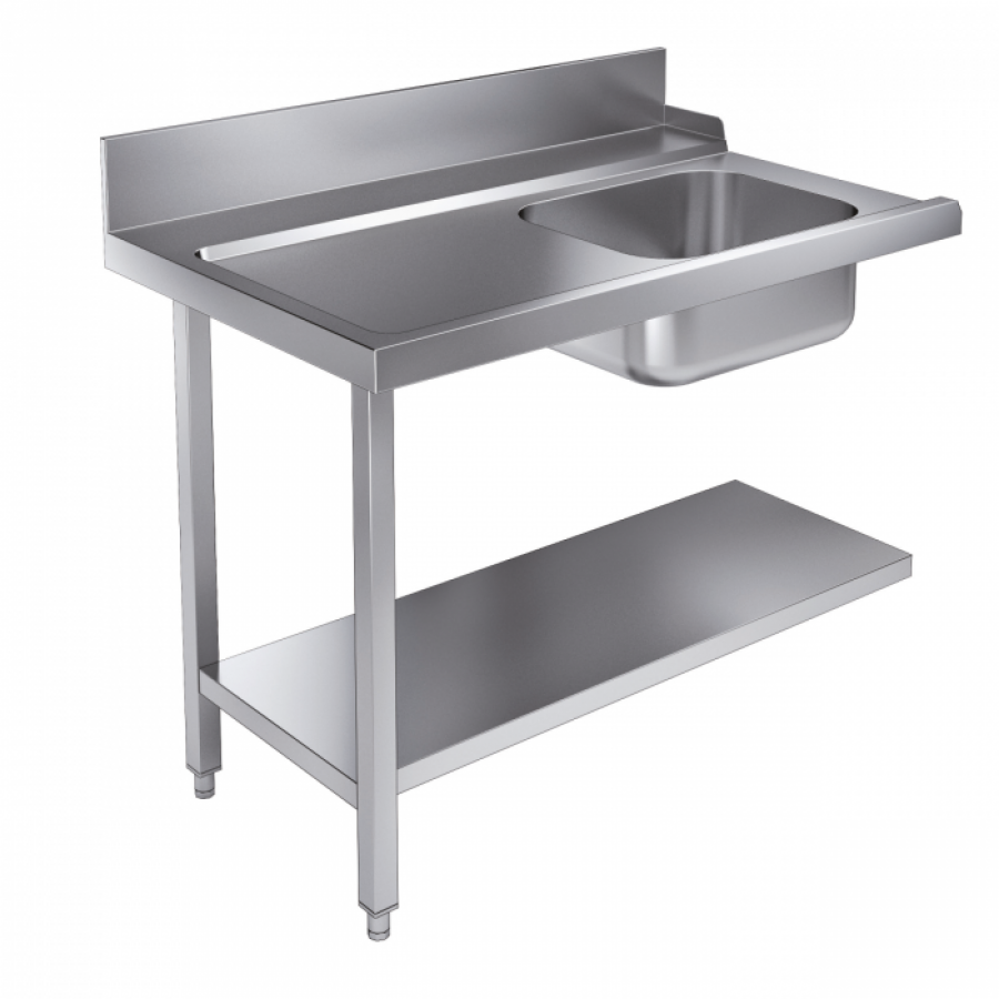 Zulauftisch mit Grundboden 1200 Links
