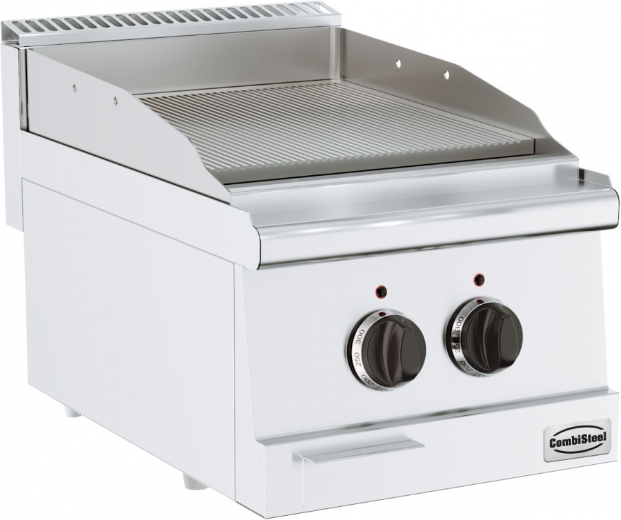 Base 600 El. Grillplatte Gerillt