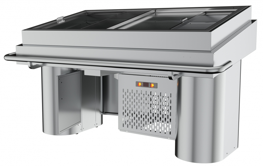 Gekühlte Fischtheke