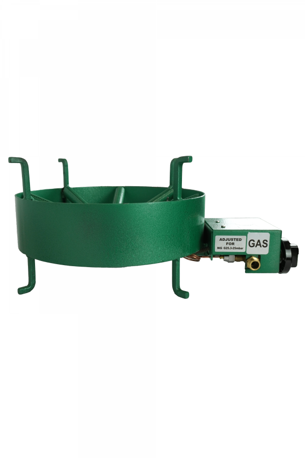 15 kW gas-wokbrander, roestvrij staal, tafelmodel, aardgas G25