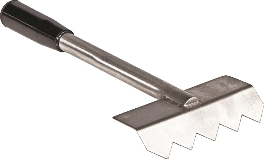 Base 700 Schraper Voor Lavasteengrill Geribbeld