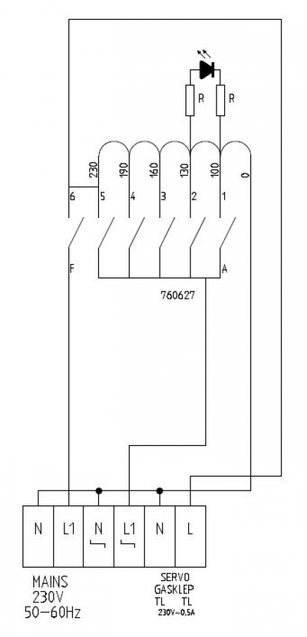 Geschwindigkeitsregler 1 Phase 3 Amp