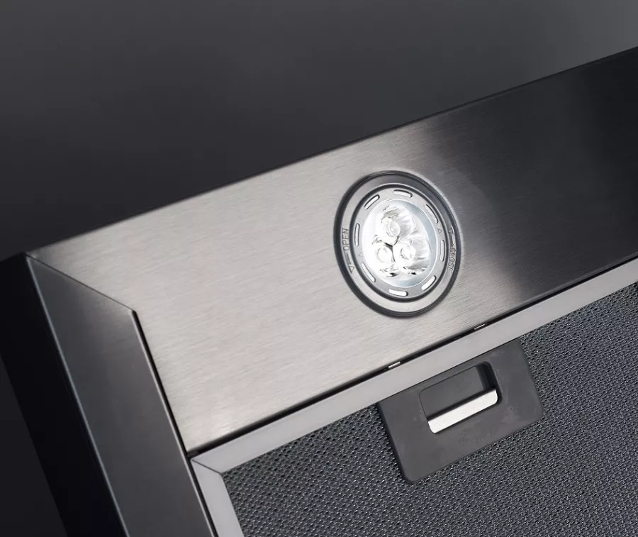 Wandhaube Edelstahl 1200