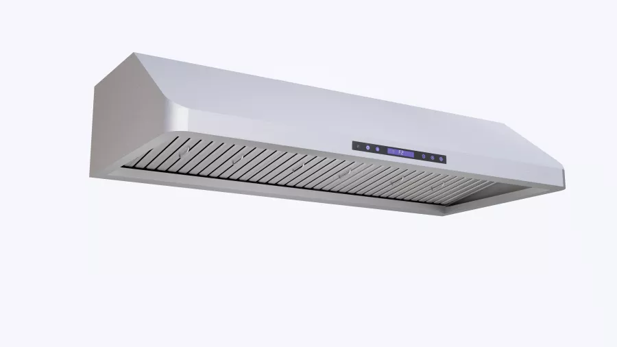 Wandhaube Edelstahl 1200