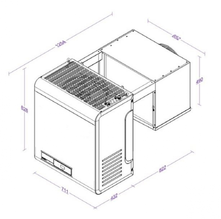 Tiefkühlaggregat Huckepack 5,9–10,4 m³ Tiefkühlaggregat Huckepack 5,9–10,4 m³