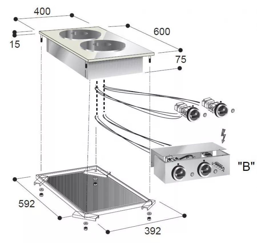 Effizientes Kochen – Elektroherd mit 2 Kochplatten Effizientes Kochen – Elektroherd mit 2 Kochplatten