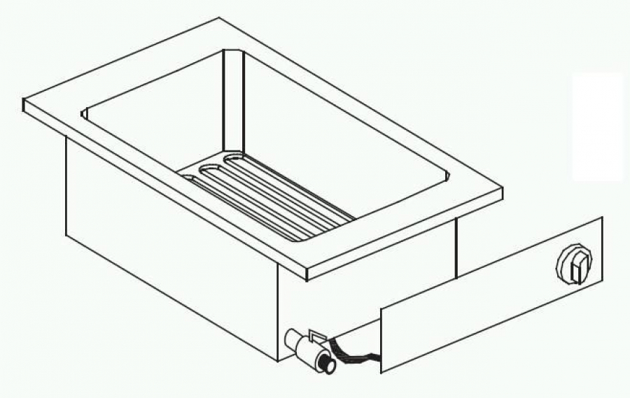 10 L Elektrische frituurpan – 7,25 kW & 13 kg/u doorvoersnelheid